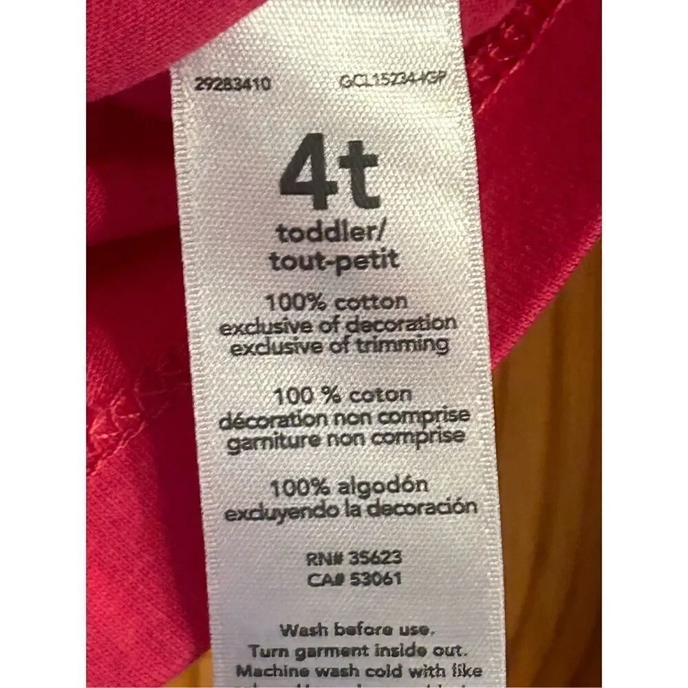 Carter’s girls long sleeve cold shoulder shirt treasure pocket NWT 4T(4419)